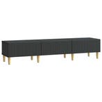 vidaXL TV Kast met lade Zwart 147 x 34,5 x 30 cm Bewerkt, Verzenden, Nieuw