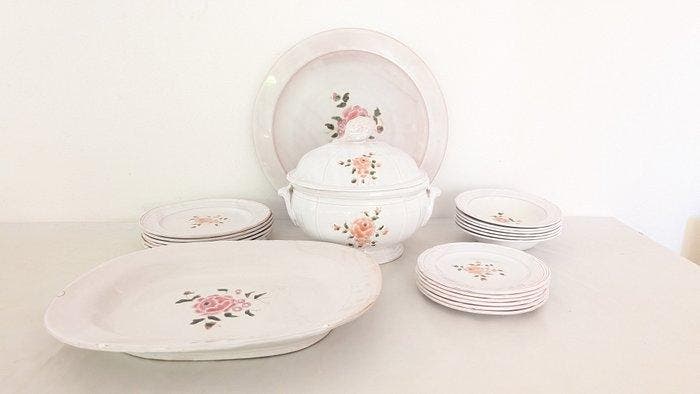Niderviller - Eetservies voor 6 (21) - Keramiek - Voor 6, Antiek en Kunst, Antiek | Meubels | Tafels