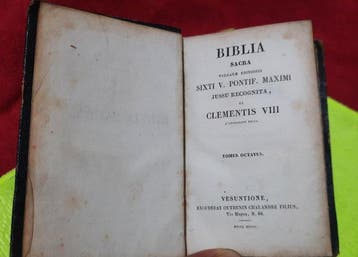 São Jerónimo - Biblia Sacra - 1828, Antiquités & Art