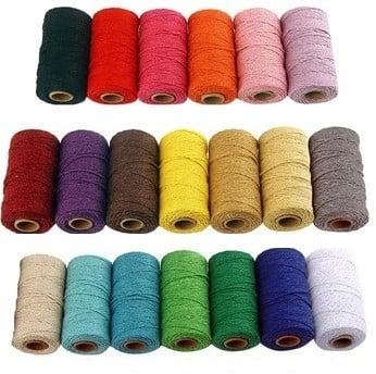 Macrame koord Grijs 2 mm 100 yard 91,5 meter, Hobby en Vrije tijd, Nieuw