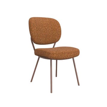 Stoel Singapore | Coral | Royal Boucle | Coral Metalen, Verzenden, Nieuw in verpakking