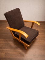 Chaise longue - Bois, Métal, Ribstof - Moderne du milieu du
