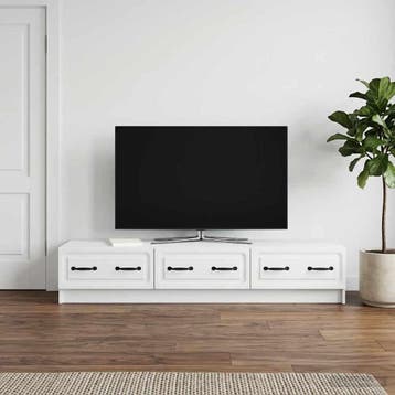 vidaXL TV Kast met lade Wit 147 x 34,5 x 27 cm Bewerkt hout, Verzenden