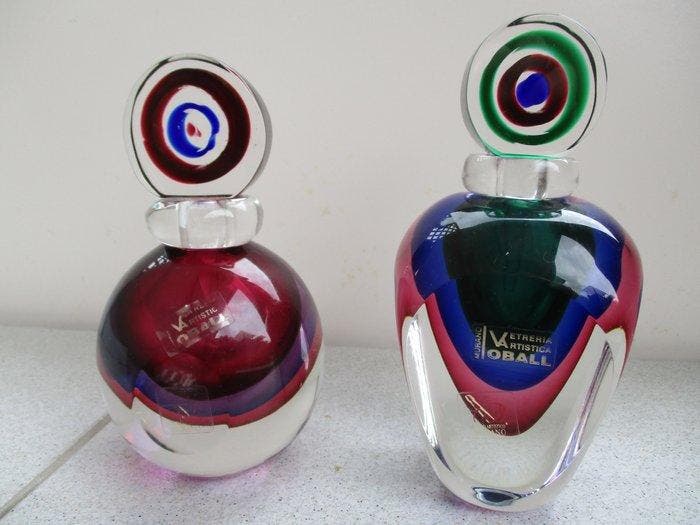 Michele Onesto - Pot (2) - flacon - Muranoglas - Murano 2, Antiquités & Art, Antiquités | Verre & Cristal