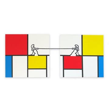 Dario Assisi - La linea di Cavandoli in the Mondrian world :