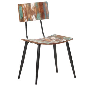 vidaXL Eetkamerstoelen 6 st massief gerecycled hout, Verzenden, Nieuw