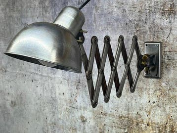Kaiser - scissor-arm lamp, designed by Christian Dell -, Antiek en Kunst