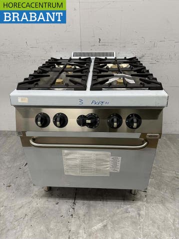 RVS Electrolux 4 pits Fornuis gasfornuis met gas oven 80 cm, Ophalen of Verzenden, Nieuw in verpakking