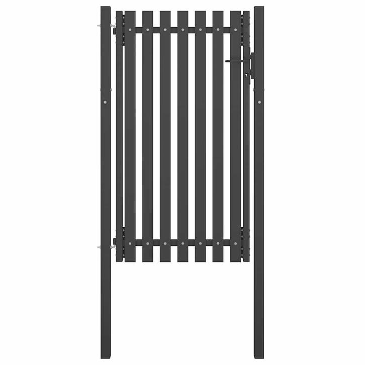 vidaXL Poort 1x2,25 m staal antraciet, Jardin & Terrasse, Portes de jardin, Envoi