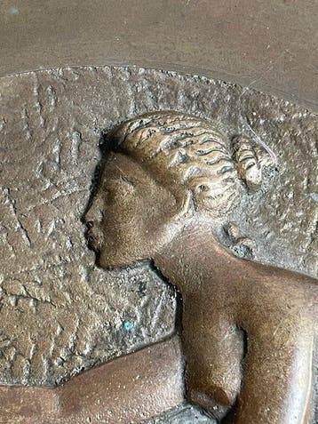 Ildfast - Bord - Brons, Antiek en Kunst