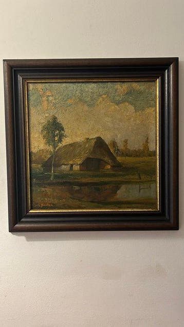Joseph De Belder ( 1871 - 1927 ) - Kempische hoeve, Antiek en Kunst