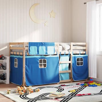 vidaXL Stapelbed zonder matras 90x200 cm massief grenenhout, Verzenden
