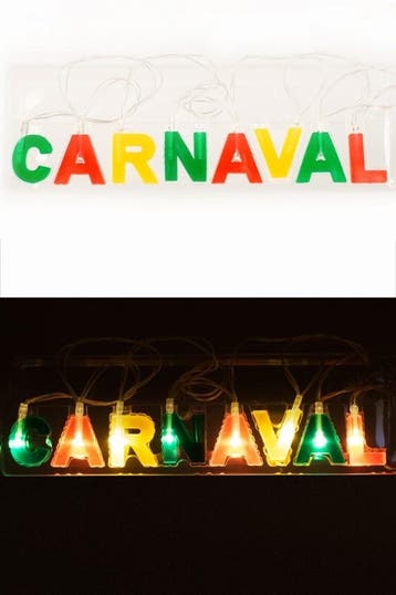 Letterslinger Carnaval Rood Geel Gr, Verzenden, Nieuw