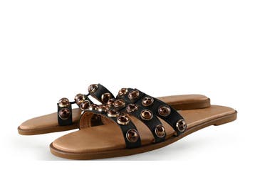 Notre-V Slippers in maat 42 Zwart, Verzenden, Slippers