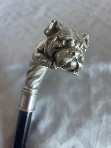 Wandelstok - Zilverlaminaat - Bulldog