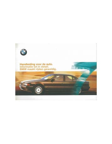 1999 BMW 7 SERIE INSTRUCTIEBOEKJE NEDERLANDS, Ophalen of Verzenden