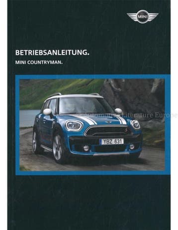 2017 MINI COUNTRYMAN INSTRUCTIEBOEKJE DUITS
