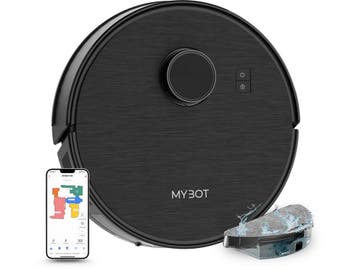 MYBOT X9 - Robotstofzuiger - 6500PA Zuigkracht - Zwart, Verzenden, Zo goed als nieuw