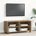 vidaXL TV Kast Bruin 90 x 35 x 40.5 cm Bewerkt hout, Huis en Inrichting, Verzenden, Nieuw
