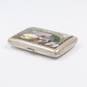 Nicolay & Duncker - Sigaretten etui - Sigarettendoos - .800, Antiek en Kunst