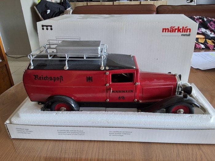 Märklin - Blikken speelgoed - Reichspost bestelwagen 1989 -, Antiquités & Art, Antiquités | Jouets