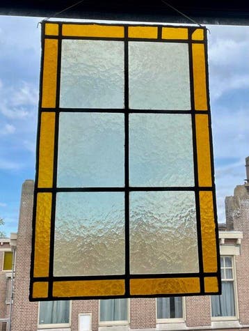 Glas-in-loodraam - 1950-1960, Antiek en Kunst