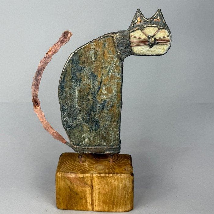 Jacek Drzymaa ( XX- XXI) - BIG CAT, Antiquités & Art, Art | Peinture | Moderne