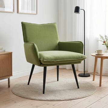 vidaXL Fauteuil Lichtgroen fluweel, Verzenden, Nieuw