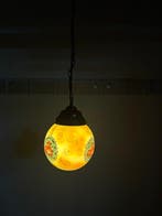 Lamp - Glas, Metaal - Art deco hanglamp, Antiek en Kunst