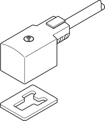 Festo Prise Mâle Avec Câble Forme B 5m - 30942, Verzenden