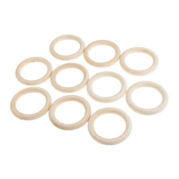 20x 25mm Houten Ring, Verzamelen, Verzenden, Nieuw