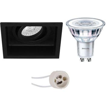LED Spot Set 3W - Kantelbare, Dimbare Vierkante Inbouwspot M, Huis en Inrichting, Verzenden, Nieuw