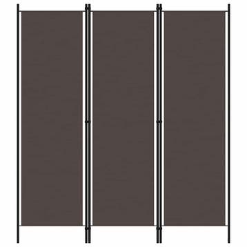 vidaXL Kamerscherm met 3 panelen 150x180 cm bruin, Verzenden