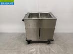 RVS Rieber Verrijdbare Bain-Marie 2 x 1/1 GN met, Ophalen of Verzenden