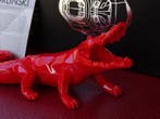 Richard Orlinski (1966) - sculptuur, Croco, red - 27 cm -