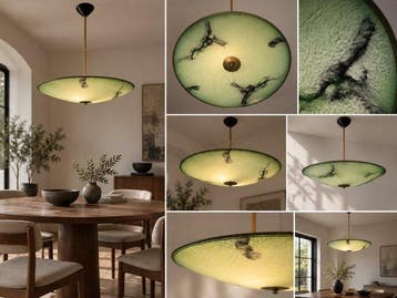 Plafondlamp - Glas, Antiek en Kunst
