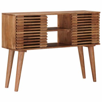 vidaXL Handgemaakte Salontafel Teak bruin 100 x 30 x 75 cm, Huis en Inrichting, Tafels | Bijzettafels, Verzenden, Nieuw