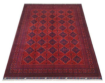Afghan, Handgeknoopt tapijt van hoge kwaliteit, traditioneel, Nieuw