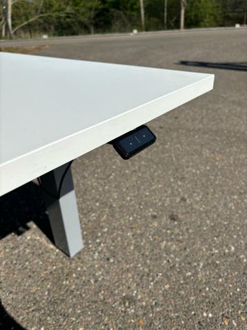 Refurbished Duo Bureau Herman Miller - Zit Sta Bureau, Verzenden, Bureaustoel
