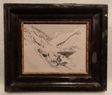 Háry Gyula (1864-1946) - Brigata di montagna, Antiek en Kunst