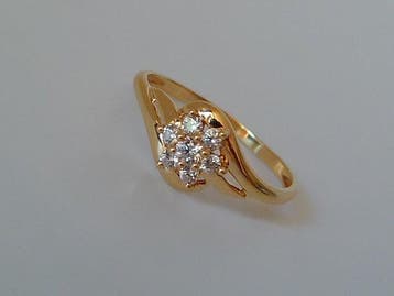 Sans prix de réserve - Bague - 18 carats Or jaune -, Bijoux, Sacs & Beauté, Bagues