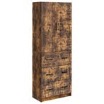 vidaXL Kast Set 2 pcs Gerookt eiken 66 x 34,5 x 87 cm, Huis en Inrichting, Verzenden, Nieuw