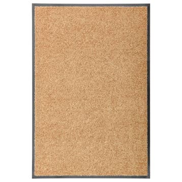 vidaXL Deurmat wasbaar 60x90 cm crème, Verzenden, Nieuw