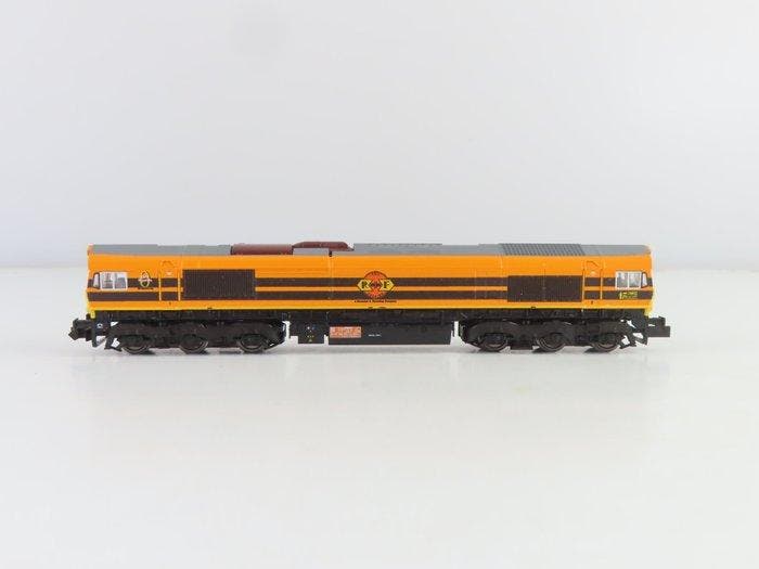 Kato N - 17751-F - Diesellocomotief (1) - Class 66 - RRF, Hobby en Vrije tijd, Modeltreinen | N-Spoor