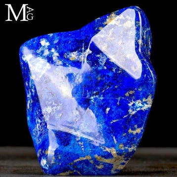 Intens koningsblauw lapis lazuli Vrije vorm - Hoogte: 136 mm