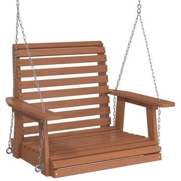 Massief houten schommelstoel | Tweede kansje | OP = OP, Tuin en Terras, Verzenden, Gebruikt, Hout, Schommelbank