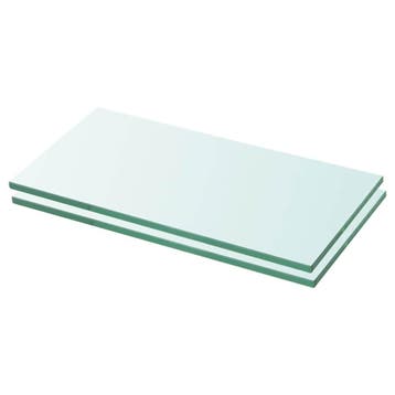 vidaXL Schappen 2 st 20x30 cm glas transparant, Verzenden, Nieuw