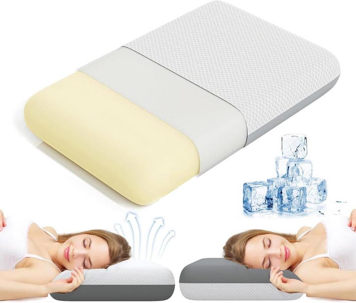 Ergonomisch hoofdkussen - Nekklachten - 40x70 cm - Wit - MOL, Maison & Meubles, Accessoires pour la Maison | Coussins, Envoi