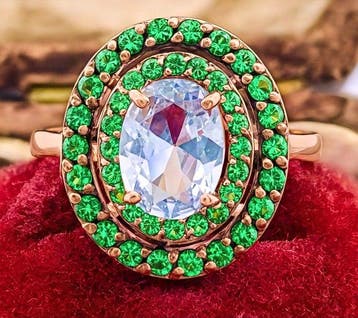 Zonder minimumprijs - Ring - 9 kt. Roségoud, Zilver, Nieuw