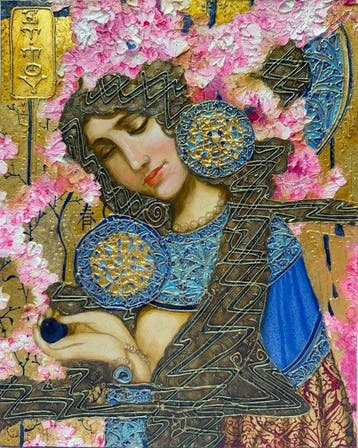 Eugène Titov (1969-) - LÂme du Printemps